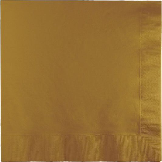 Glittering Gold Lunch Napkins