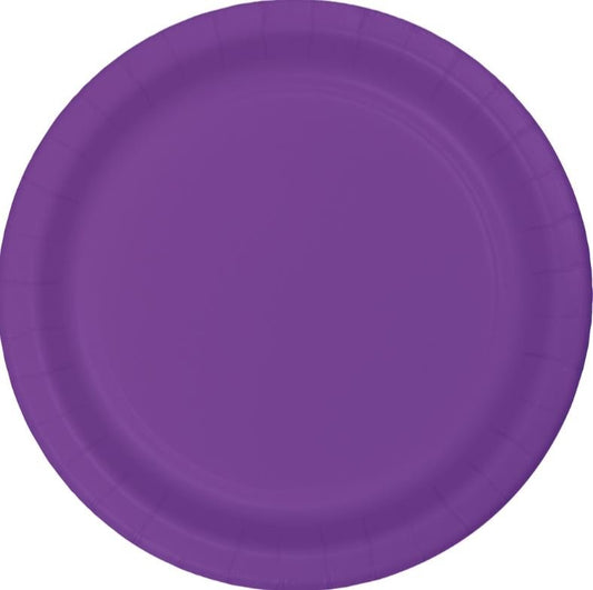 Amethyst Purple Lunch Plates Paper 18cm