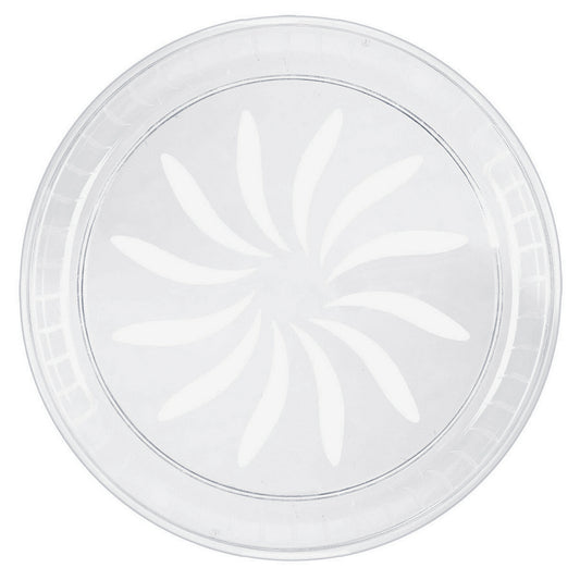 Swirl Platter Clear - Plastic