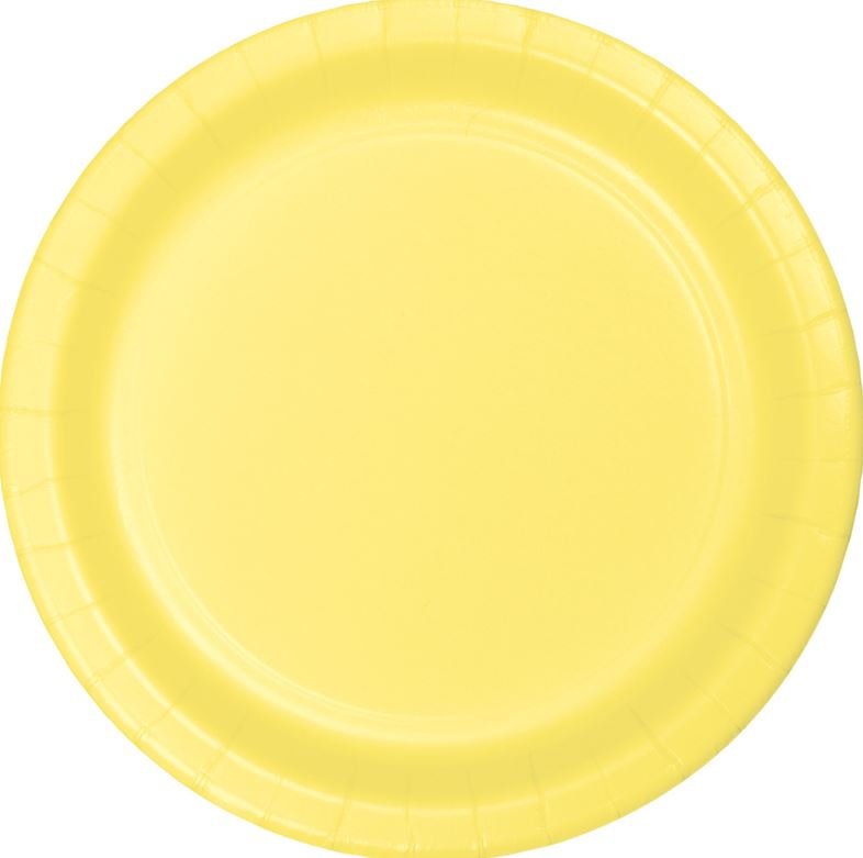 Mimosa Yellow Lunch Plates Paper 18cm