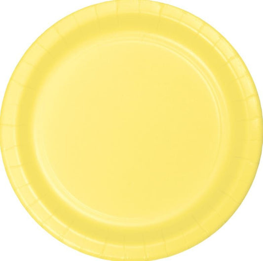 Mimosa Yellow Lunch Plates Paper 18cm