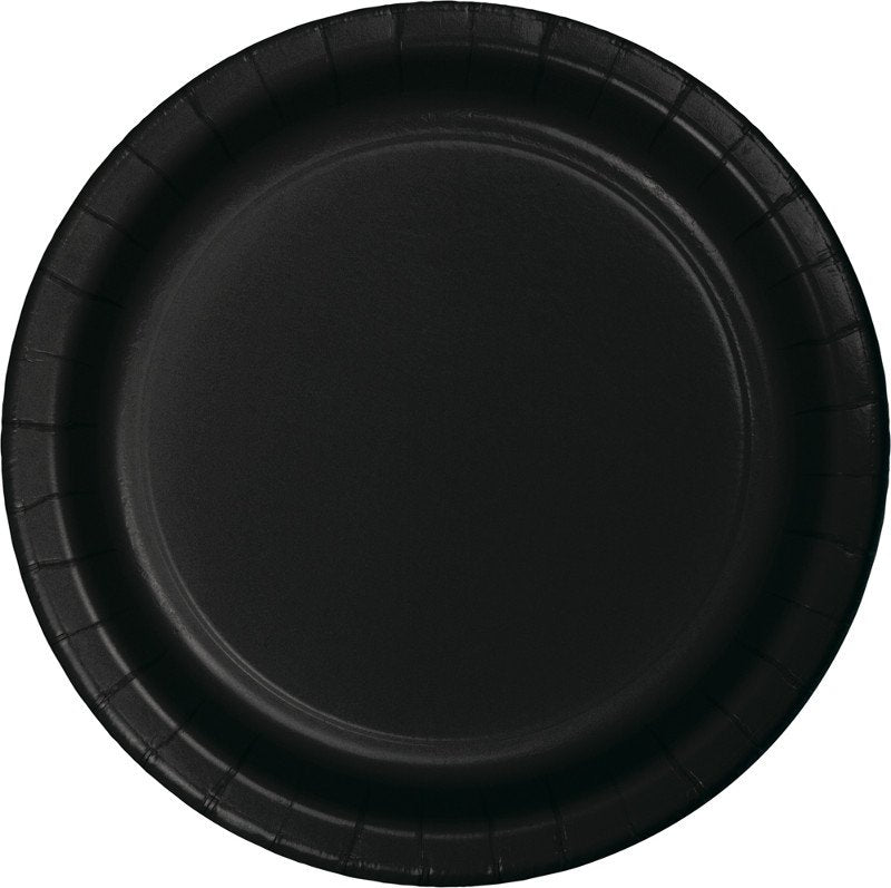 Black Velvet Lunch Plates Paper 18cm