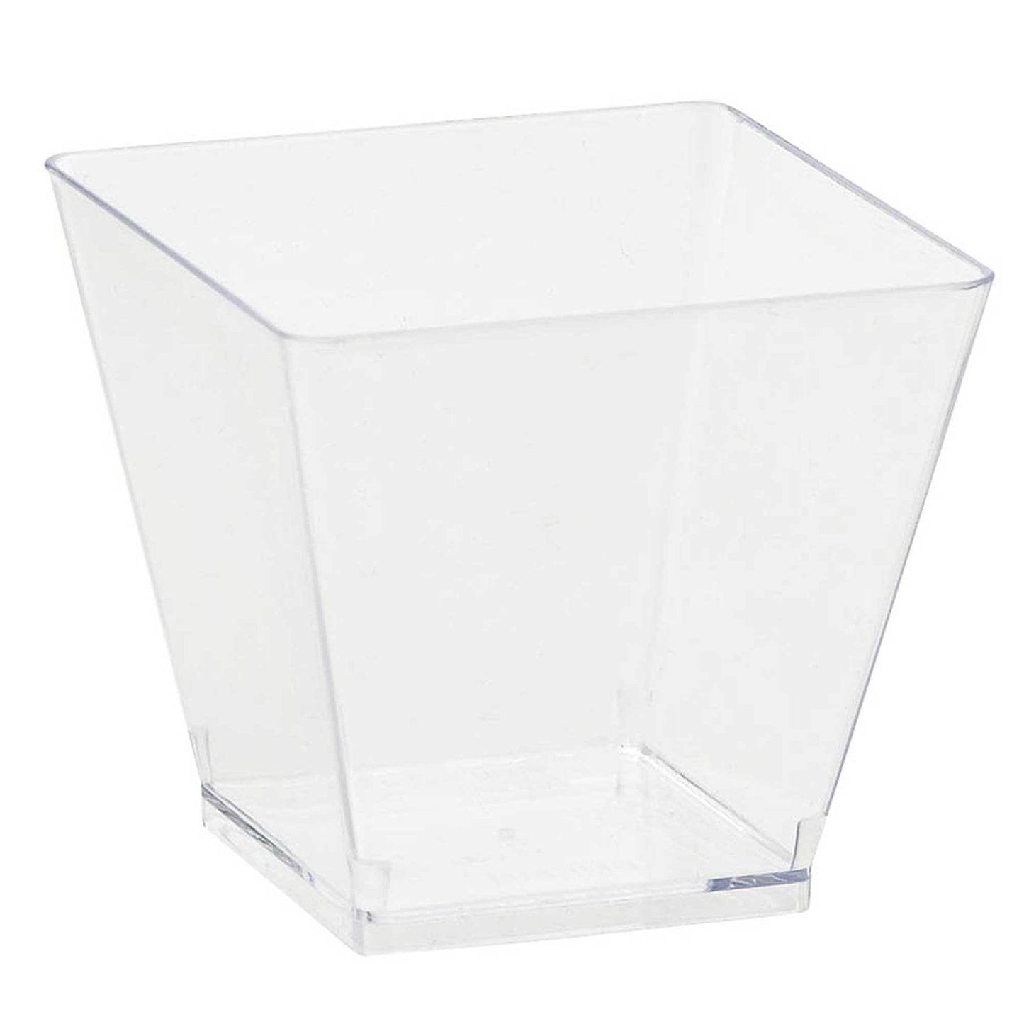 Mini Catering Cocktail Cubes Clear Plastic 2oz/ 59ml