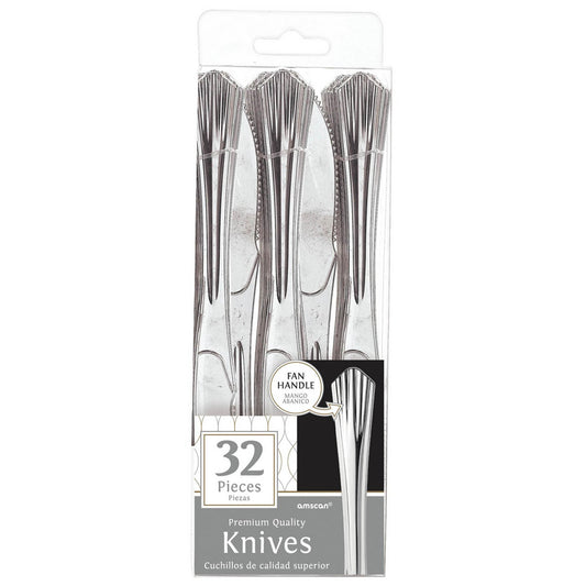 Premium Silver Fan Handled 32CT Knives