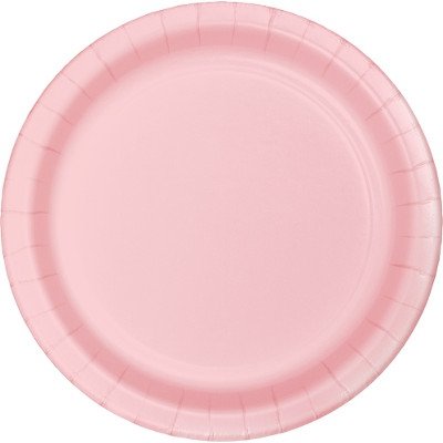 Classic Pink Lunch Plates Paper 18cm