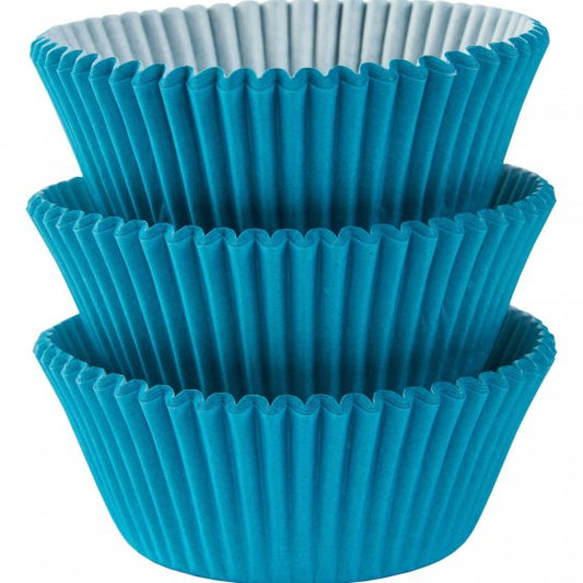 Mini Cupcake Cases Caribbean Blue