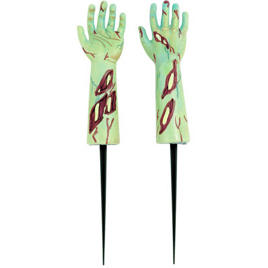 Zombie Hands Yard Stakes Plastic
