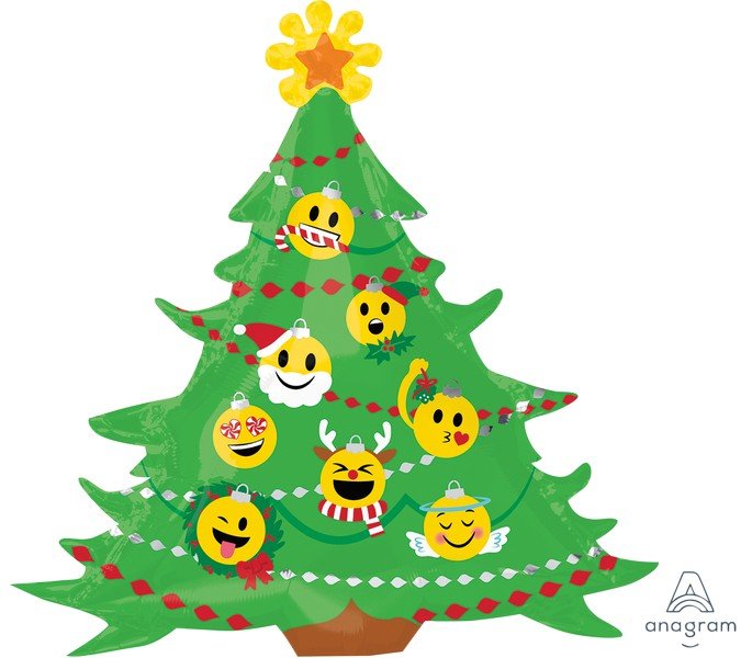 SuperShape XL Christmas Tree & Emoticon Ornaments  P30