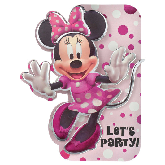 Minnie Mouse Forever Deluxe Foil Invitations & Envelopes