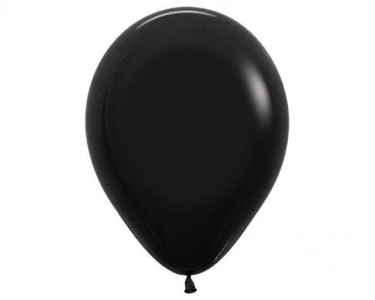 Sempertex 45cm Fashion Black Latex Balloons 080, 6PK