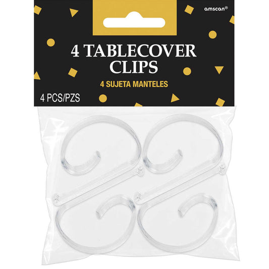 Tablecover Clips Clear Plastic