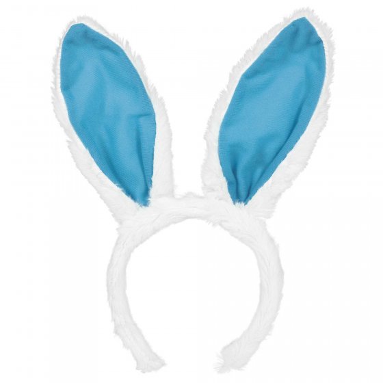 Easter Bunny Fabric Blue & White Ears