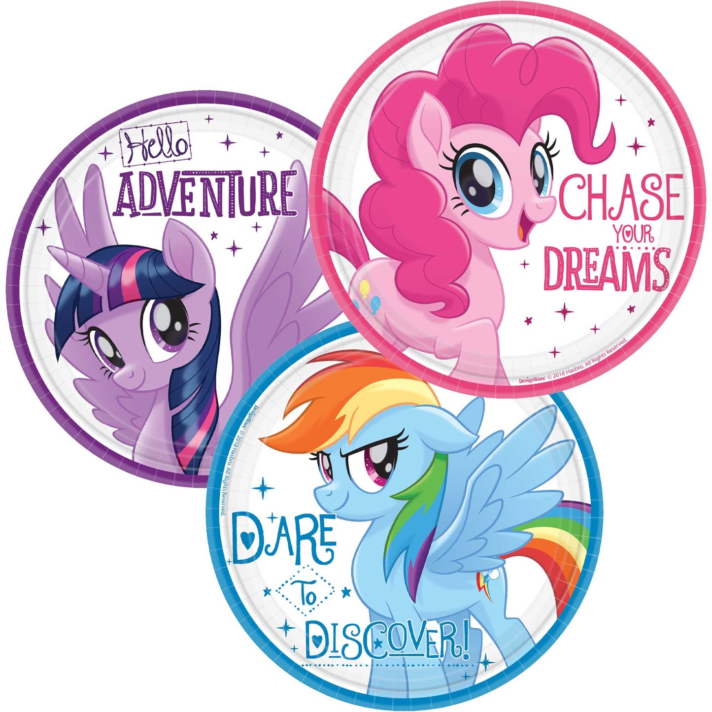My Little Pony Friendship Adventures 17cm Round Assorted Paper Plates