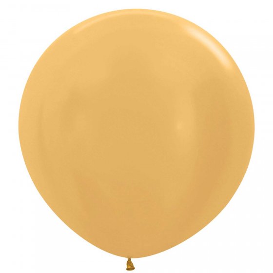 Sempertex 60cm Metallic Gold R Latex Balloons 570, 3PK
