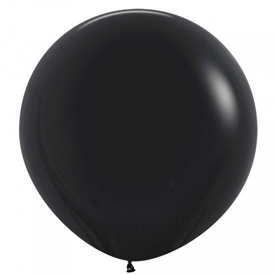 Sempertex 60cm Fashion Black Latex Balloons 080, 3PK