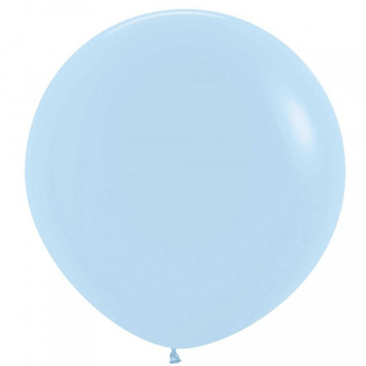 Sempertex 60cm Pastel Matte Blue Latex Balloons 640, 3PK