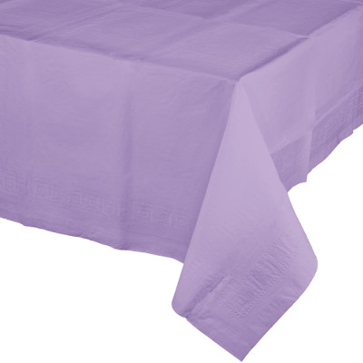 Luscious Lavender Tablecover Tissue & Plastic Back 137cm x 274cm