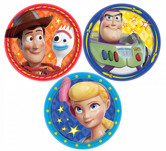 Toy Story 4 17cm Round Paper Plates