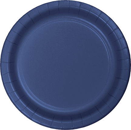 Navy Blue Lunch Plates Paper 18cm