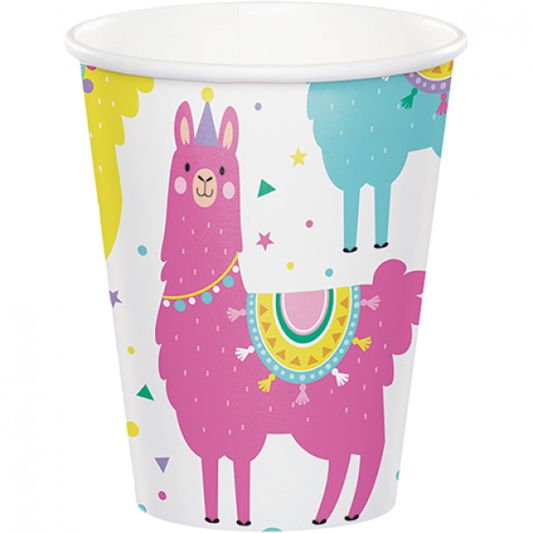 Llama Party Cups Paper 266ml