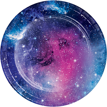 Galaxy Party Lunch Plates Paper 18cm