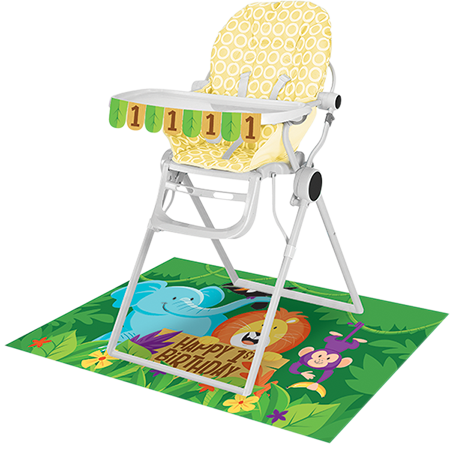 Jungle Safari High Chair Kit 1st Birthday