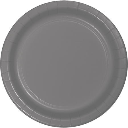Glamour Gray Lunch Plates Paper 18cm
