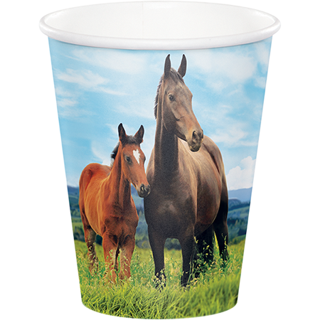 Horse and Pony Cups Paper 266ml