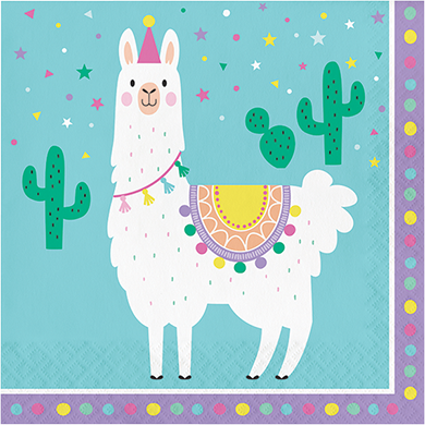 Llama Party Lunch Napkins