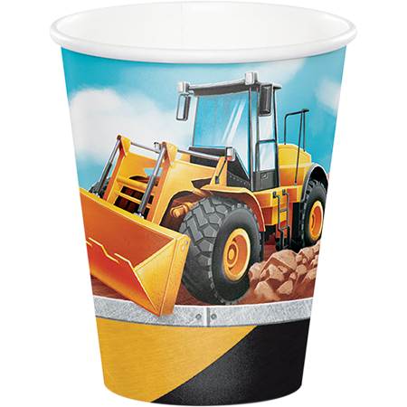 Big Dig Construction Cups Paper 266ml
