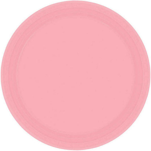 Paper Plates 9"/23cm Round 8CT - New Pink