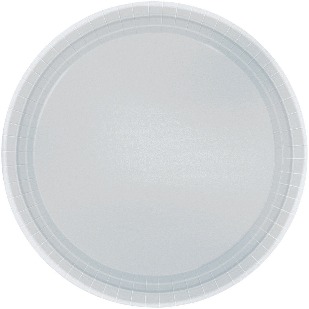 Paper Plates 9"/23cm Round 8CT - Silver