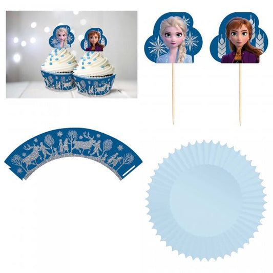 Frozen 2 Cupcake Cases & Picks Set