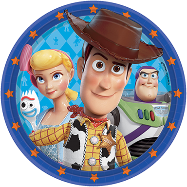 Toy Story 4 23cm Round Paper Plates