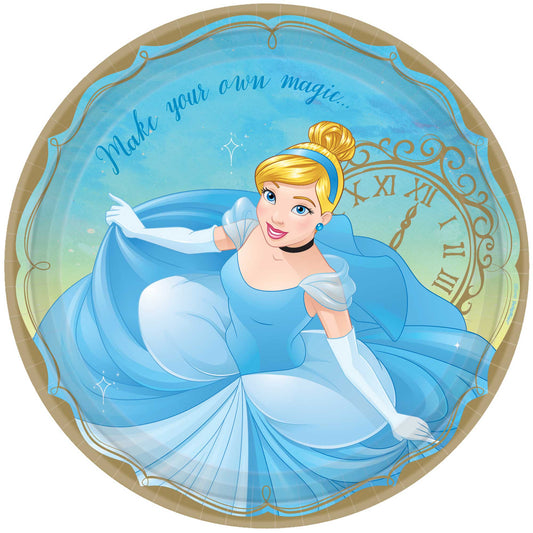 Disney Princess Once Upon A Time 23cm Paper Plates Cinderella