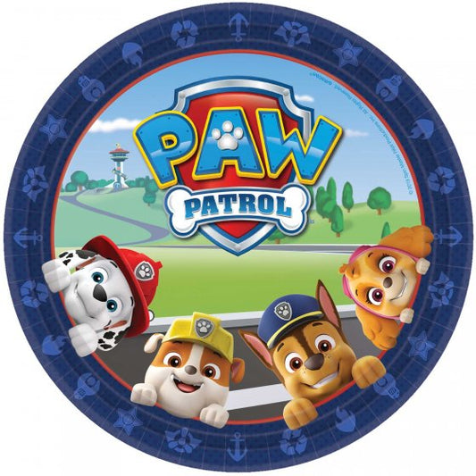 Paw Patrol Adventures 23cm Round Paper Plates
