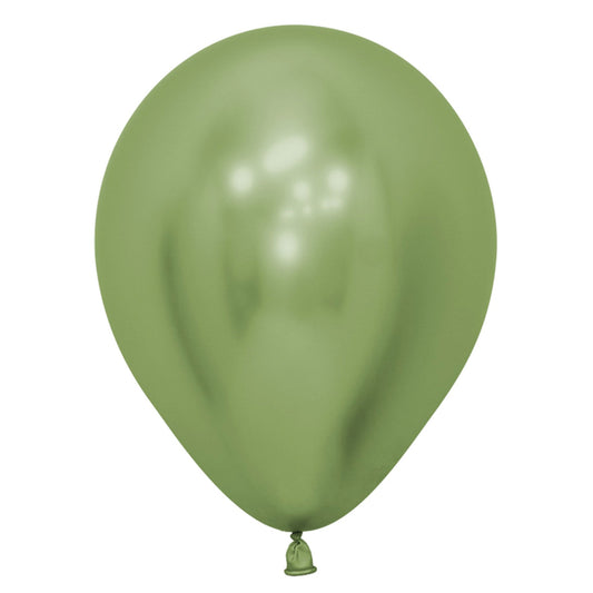 Sempertex 30cm Metallic Reflex Lime Green Latex Balloons 931, 50PK