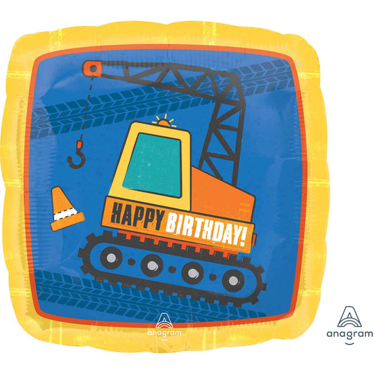 45cm Standard HX Construction Happy Birthday S40