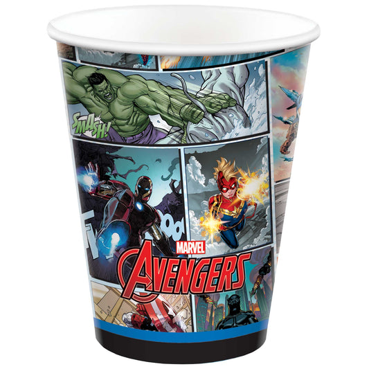 Marvel Avengers Powers Unite 9oz / 266ml Paper Cups