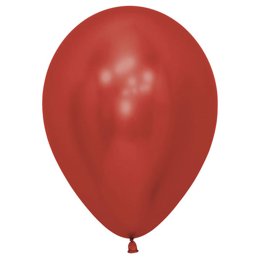 Sempertex 45cm Crystal Reflex Red Latex Balloons 915, 6PK