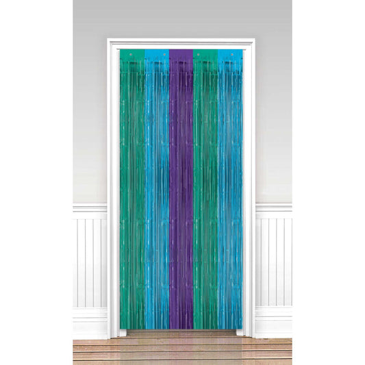 Sparkling Sapphire Metallic Door Curtain