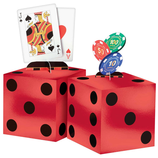Roll The Dice Casino Table Decorating Centrepiece Kit