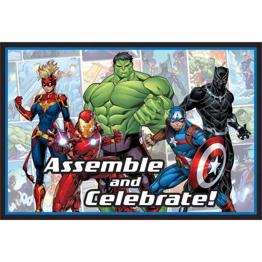 Marvel Avengers Powers Unite Postcard Invitations