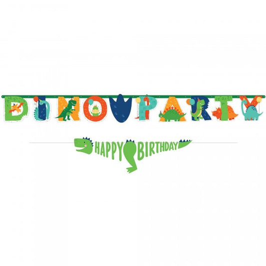 Dino-Mite Party Dinosaur Jumbo Birthday Banner Kit