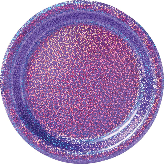 Prismatic 17cm New Purple Round Paper Plates