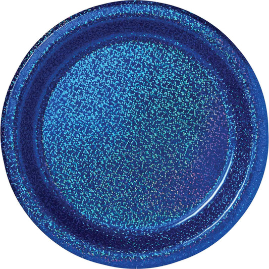 Prismatic 17cm Bright Royal Blue Round Paper Plates