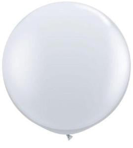 Latex Balloons 60cm 4 Pack White