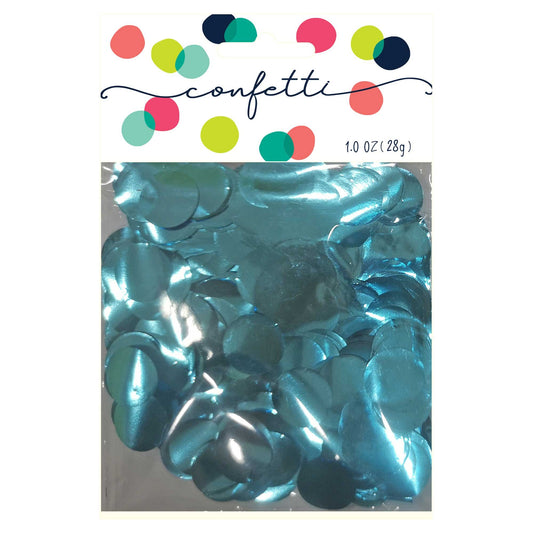 Confetti Circles Metallic Light Blue 2cm Foil 28g
