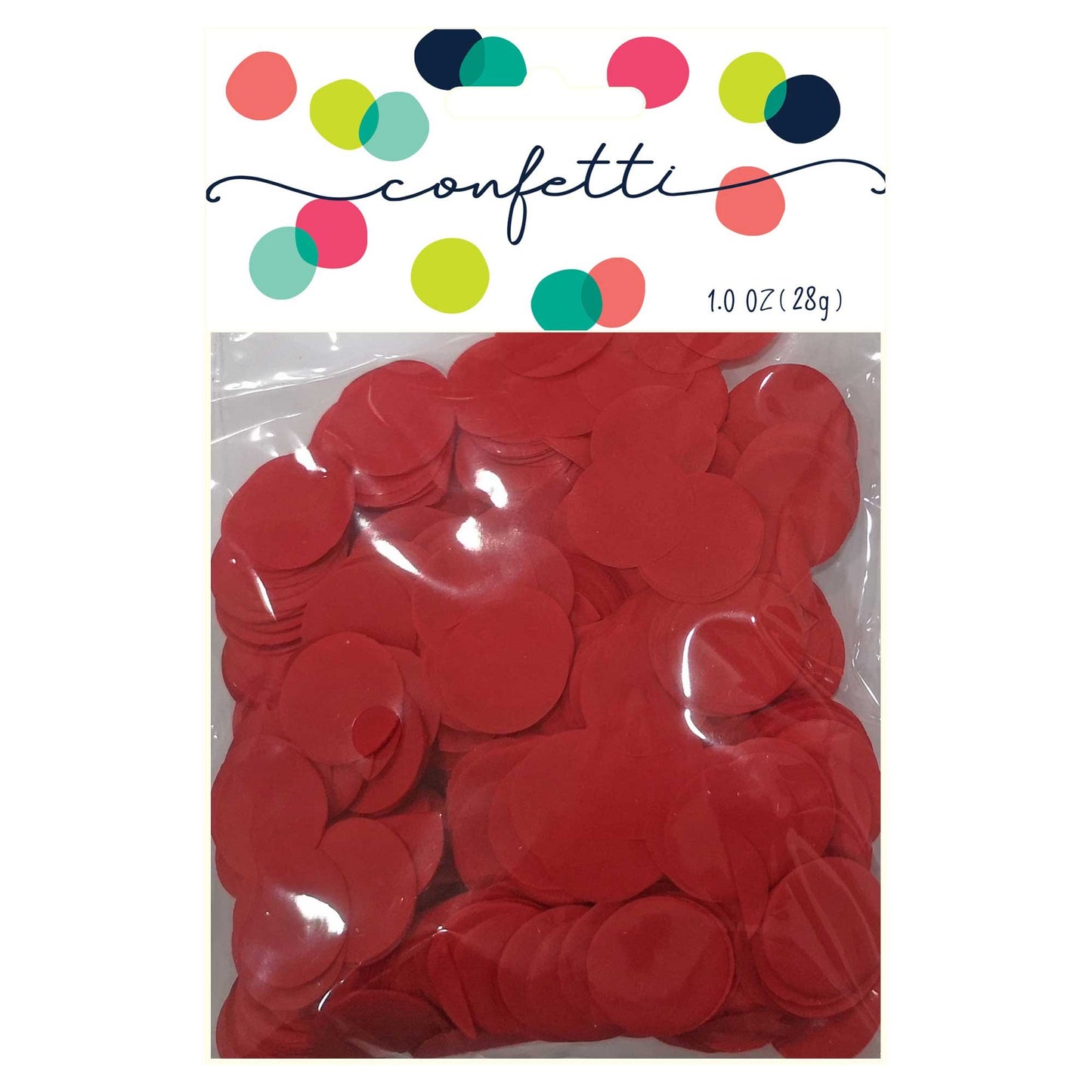 Confetti Circles Red 2cm Tissue Paper 28g