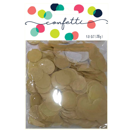 Confetti Circles Gold 2cm Premium Tissue Paper 28g
